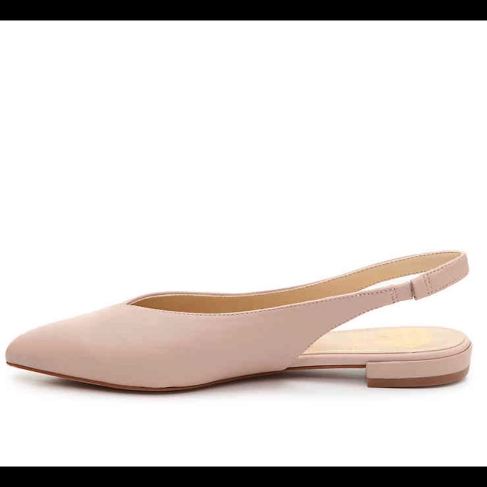 VINCE CAMUTO Beige Suede Jasenia Flats - Picture 2 of 6